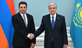 Հայաստանի Ազգային Ժողովի նախագահի հանդիպումը Ղազախստանի նախագահի հետ