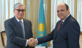 Դեսպան Գագիկ Ղալաչյանի հանդիպումը Ղազախստանի Սենատի նախագահի հետ