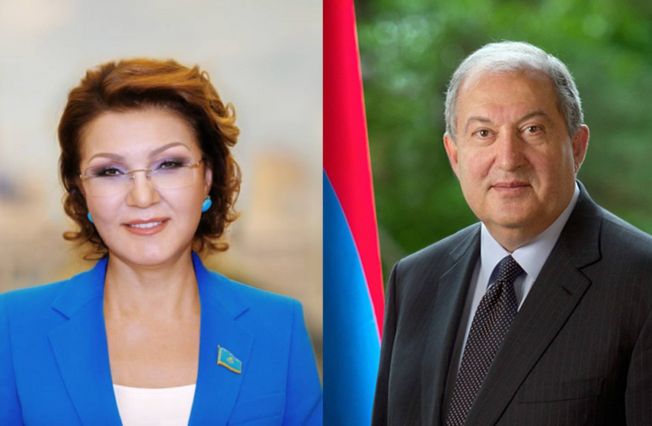 Նախագահ Արմեն Սարգսյանին շնորհավորել է Ղազախստանի խորհրդարանի Վերին պալատի նախագահ Դարիգա Նազարբաևան