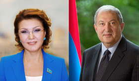 Նախագահ Արմեն Սարգսյանին շնորհավորել է Ղազախստանի խորհրդարանի Վերին պալատի նախագահ Դարիգա Նազարբաևան