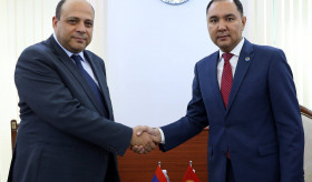 ՀՀ նորանշանակ դեսպանն իր հավատարմագրերի պատճենն է հանձնել Ղրղզստանի ԱԳ նախարարի առաջին տեղակալին