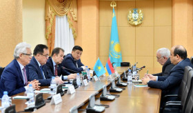 Посол Армении в Казахстане провел встречу в Сенате Парламента Казахстана