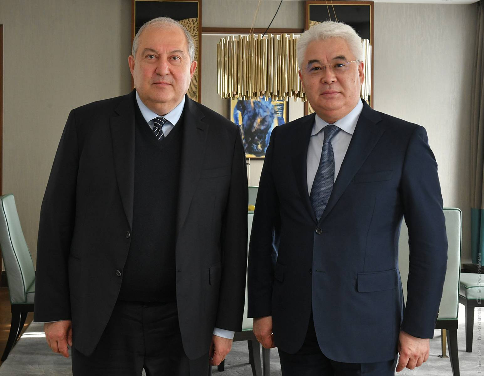 It is necessary to work on elaborating explicit programs. President Armen Sarkissian met with the Minister of Industry and Infrastructures of Kazakhstan