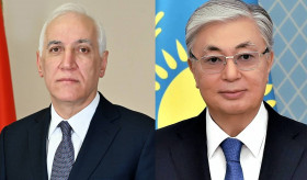 President of Kazakhstan Kassym-Jomart Tokayev congratulated President Vahagn Khachaturyan on his birthday