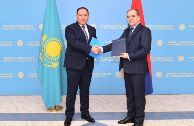 Ղազախստանի արտաքին քաղաքական գերատեսչությունում  կայացած հանդիպման վերաբերյալ