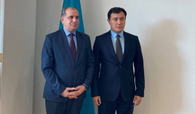 Դեսպան Ա․Ղևոնդյանի հանդիպումը  Ղազախստանի արտաքին քաղաքական գերատեսչությունում